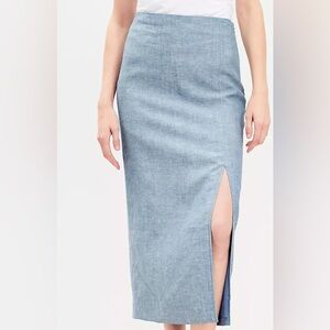 Loft Linen Blend Maxi Skirt